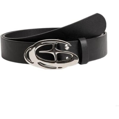 Modieuze damesriem van PU-leer in Maillard-stijl, luxe design, zakelijke tailleband, veelzijdig en trendy met gesp. black