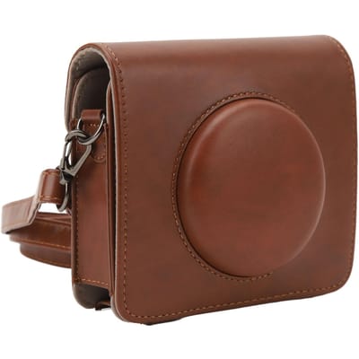 Retro Camera Tas Beschermende PU Lederen Camera Schoudertas met Afneembare Verstelbare Riem voor brown
