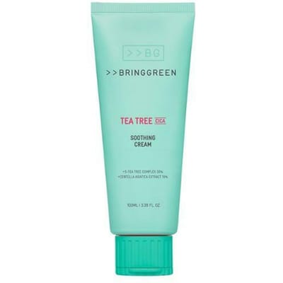 BRINGGREEN Tea Tree Cica Verzachtende Crème Plus Kalmerende Vochtigheidscrème 100ml blue