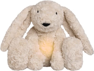 Baby's Only Bibi het knuffelkonijn met slaaptrainer - Baby knuffel met white noise en slimme huilsensor - Nachtlicht - Warm Linen