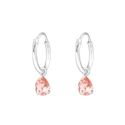 Montebello Oorbellen Cady Pink - 925 Zilver - ∅6mm - ∅12mm