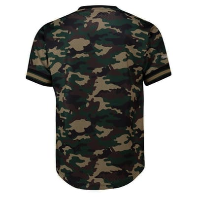 Mitchell & Ness NBA Golden State Warrior Camo Mesh Heren T-shirt
