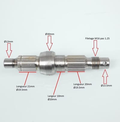 rms transmissie achteras voor piaggio 50 sfera rst scooter 1995-1997 nieuw