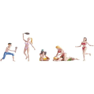 NOCH 15842 H0 Badgasten figuren Staand, Geverfd