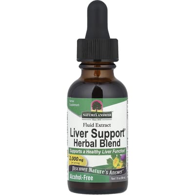 Nature'S Answer, Leverondersteuning Kruidenmengsel, Vloeibaar Extract, Alcoholvrij, 2.000Mg, 30Ml (1 fl oz)