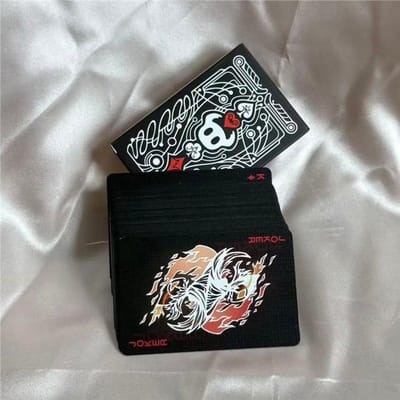 Hollow Knight Collection Standard de Cartes à Poker Noir plus Blanc Carte à Jouer Groupe de Cartes d'Activité Plaque Créative Portable Activité Cadeau Collection black