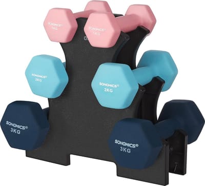 Soof & Tess Halterset - Gewichten - Dumbbell Set - Neopreen Dummbbells - 2 x 5 kg