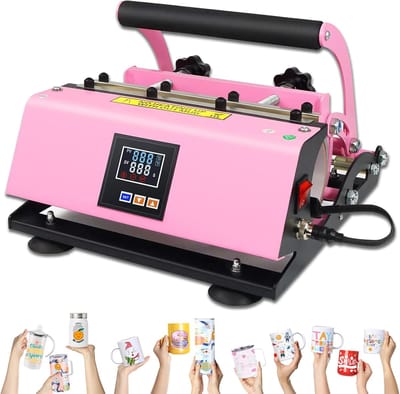 Tumbler Hittepers - Mok Pers - Bekers Personaliseren - Smart Control Paneel - 11-30oz Bekers - Zwart