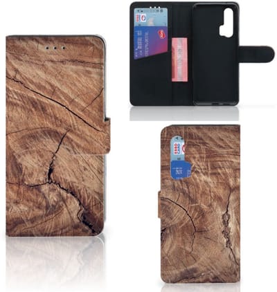 Honor 20 Pro Book Style Case Tree Trunk