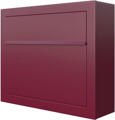 Brievenbus Wandmontage - Brievenbus Rood - Post Ontvangen - DIN A4 Geschikt - 42 x 35 x 12 cm