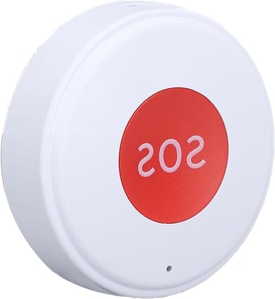 Noodalarm Systeem - Zorg Hulp - Veiligheid Thuis - Draadloze Meldingen - Compact Formaat - Wit