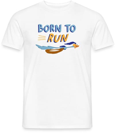 Looney Tunes Road Runner Born To Run T-Shirt Heren