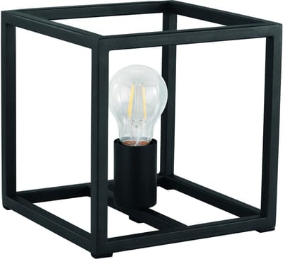 EGLO Eldrick tafellamp - E27(excl.) - industrieel - 20cm - Metaal - Zwart