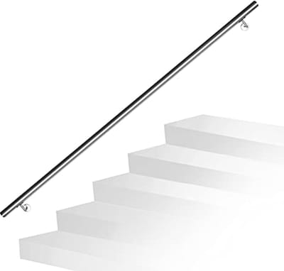 Roestvrij Stalen Trapleuning 140 cm | Binnen & Buiten | Duralabel | Makkelijk Te Installeren