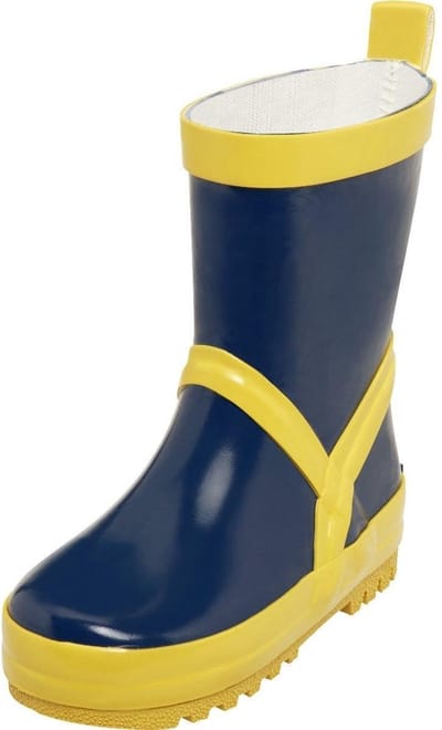 Playshoes Regenlaarzen Marineblauw/geel Maat 26/27