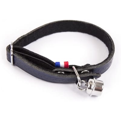 Gevlochten leren kattenhalsband Martin Sellier