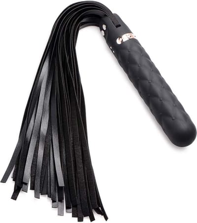 Vibra-Lasher - Vibrerende Silicone Dildo Flogger