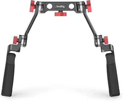 Lederen Handgreep Kit met ARRI Standaard Rosette Bevestiging en 15mm Rod Klem voor Camera Steun Systeem