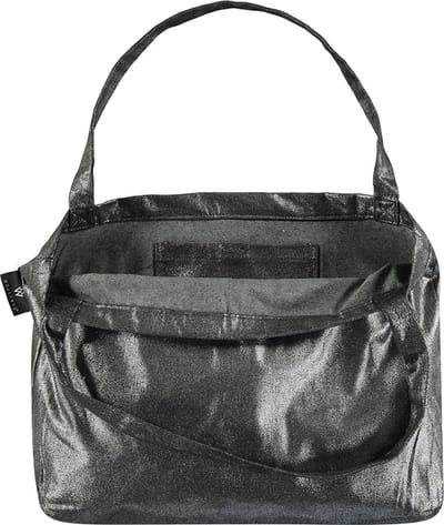 Wallabag - Tote Bag - Luiertas - Shopper - Mom Bag Metallic Denim Silver Black