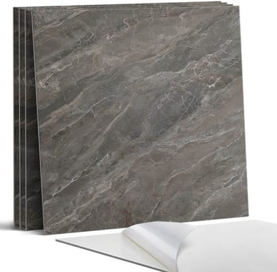 Coloray Wandpanelen Zelfklevend - Natuursteenpatroon Zelfklevende Wandpanelen - 50 cm x 50 cm - Grijs Wandpaneel PVC - 5 stuks - Texturen Wandpanelen Zelfklevend - Wandpanelen Keuken - Wandpaneel Badkamer