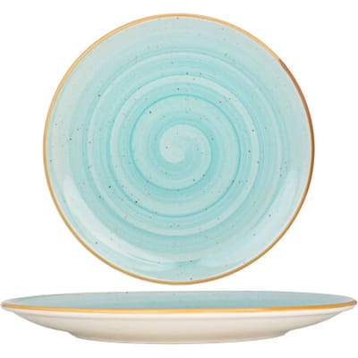 Bonna Dinerbord - Aqua - Porselein - 30 cm - set van 6