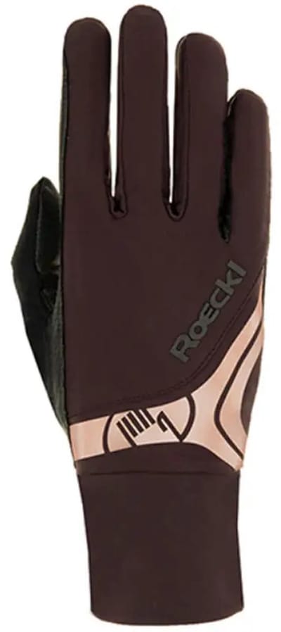 Handschoen Melbourne Econyl Brown/Rose - 6 | Paardrij handschoenen