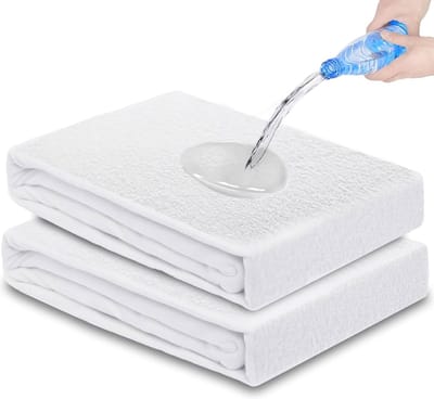 Matrasbeschermer - Matrashoes Molton - Slaapcomfort Verbeteren - Volledig Waterdicht - 180x210x30 cm - Wit
