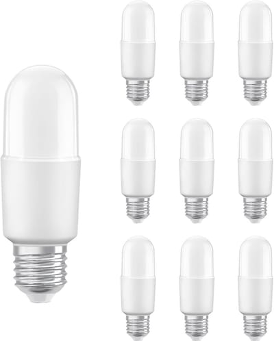 Ledvance LED Classic Stick Lamp E27 - 8.5W 806lm 4000K 230V - Mat Glas - Ø37mm - LED Staaflamp - Geschikt voor Keuken, Kantoor & Werkverlichting - 10 stuks