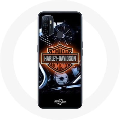 Hoesje Oppo A53 Harley Davidson Motorfietsen logo