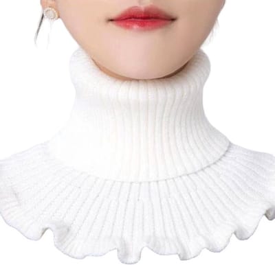 Hiden - Colsjaal - Nekwarmer - Kraag Sjaal - Sjaal Dames - Sjaal Winter - Coltrui Dames | Wit