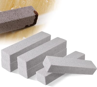 Puimsteen Reiniger - Reinigingsblok Grill - Barbecue Schoonmaken - Krasvrij Reinigen - 15 cm - Grijs