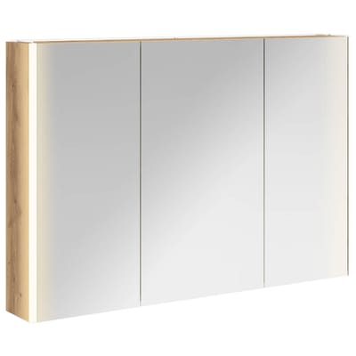 vidaXL - Badkamerspiegelkast - Ambachtelijk - Eiken - 103,5 - x - 15,5 - x - 70 - cm