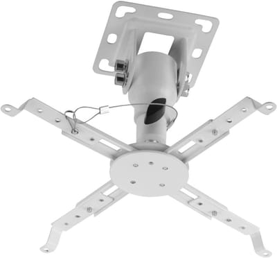 Beamer Plafondbeugel - Projector Ophanging - Thuisbioscoop Installatie - 90 Graden Kantelbaar - 17cm Afstand Plafond - Wit