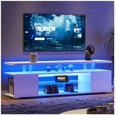 Meuble TV pour TV 65 » LED Game & Entertainment Centre Media Storage Console