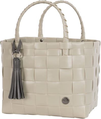 Handed By - Handtas - Shopper - City Bag - Tas - Werktas - Lunchtas - Kantoortas - Kwastje/tassel - beige, ecru - pale grey