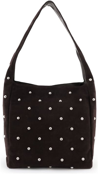 FREDsBRUDER schoudertas Endless Beads Hobo Bag Brown donkerbruin