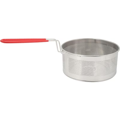 Friteuse Mand Rond 304 Roestvrij Staal Frituurmanden Met Handvat voor Frietjes Uienringen Large 19.8CM white