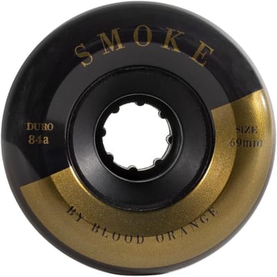 Longboard Wielen - Skateboard Onderdelen - Soepel Cruisen - Zachte 84A Hardheid - 69 mm Diameter - Zwart Goud