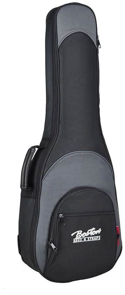 Boston UKT-25-BG Super Packer Gigbag voor Tenor Ukelele – 25 mm Voering, Zwart/Grijs