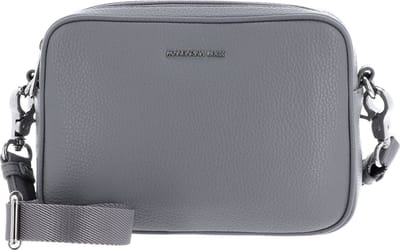 MANDARINA DUCK Leren Schoudertas Mellow Leather Crossbody Camera Bag December Sky Grijs