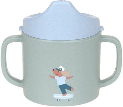 Lässig Tiny Team Dog Tuitbeker - PP/Cellulose - Groen/Blauw