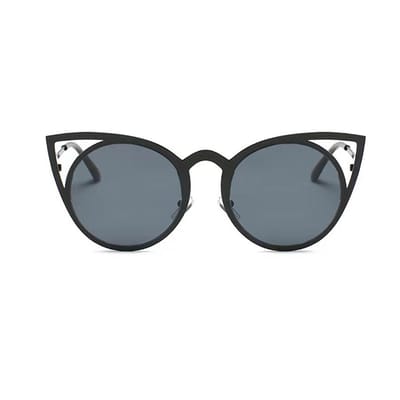 Freaky Glasses - Feestbril rond met kattenoortjes - Festivalbril - Glasses - Heren - Dames - Unisex - Kunststof - zwart