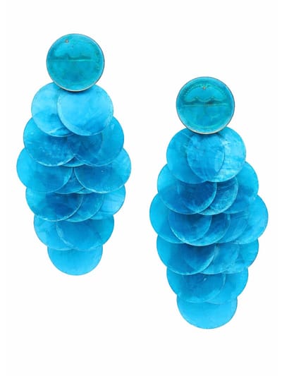 AVANT-GARDE PARIS Oorbellen - Cascading - Chandelier - Natuurlijke Schelp - 11 cm - Goudkleurig
