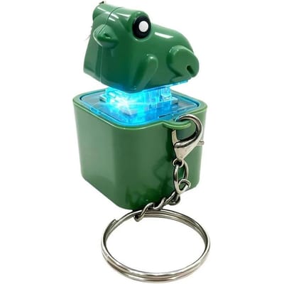 Kwakende Kikker Fidget Speeltje Sleutelhanger Oplaadbare Kikker Sleutelhanger Met Geluid LED Verlichting Grappige Kikker Toetsenbord Klikker Stressverlichting