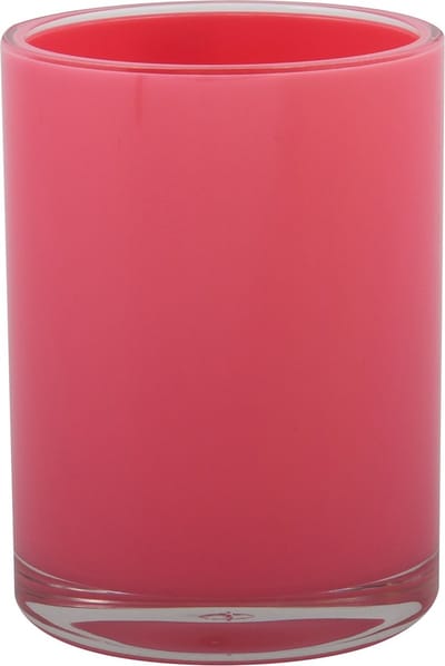 MSV MANIHI Tandenborstelhouder Beker – Tumbler Badkamer – Badkamer Accessoires Set – Tandenborstel Houder – Fuchsia – 7 x 9,5 cm