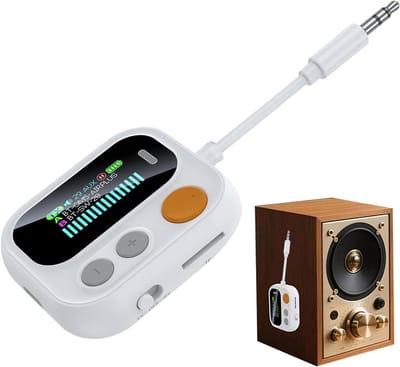 Draadloze Audio Zender Ontvanger - Bluetooth Adapter - Muziek Streamen - Kleurendisplay met songteksten