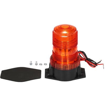 15 W Voyant d'avertissement d'urgence LED Avertissement d'urgence Clignotant Balise stroboscopique de sécurité pour chariot élévateur, tracteur, voiturettes de golf, UTV, bus de voiture red