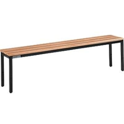 Schäfer Shop Select bank, voor kleedkamers, B 1495 x D 310 x H 415 mm, zwart