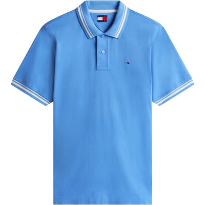 Tommy Hilfiger Tjm Regular Tipped Polo Blue Twilight Maat: S | Poloshirts Outlet | Heren | Blauw