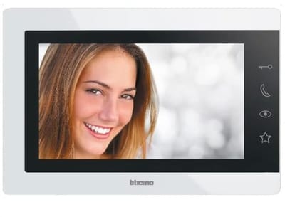 Video-intercom 7 inch voor gezinnen met 2-draads installatie en externe knop